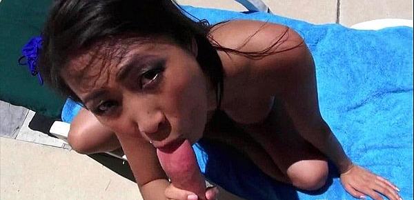  Asian amateur poolside anal sex Sharon Lee 1 5